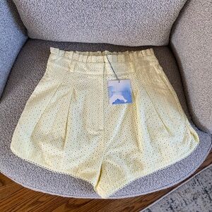NWT Majorelle Thalia Yellow Shorts